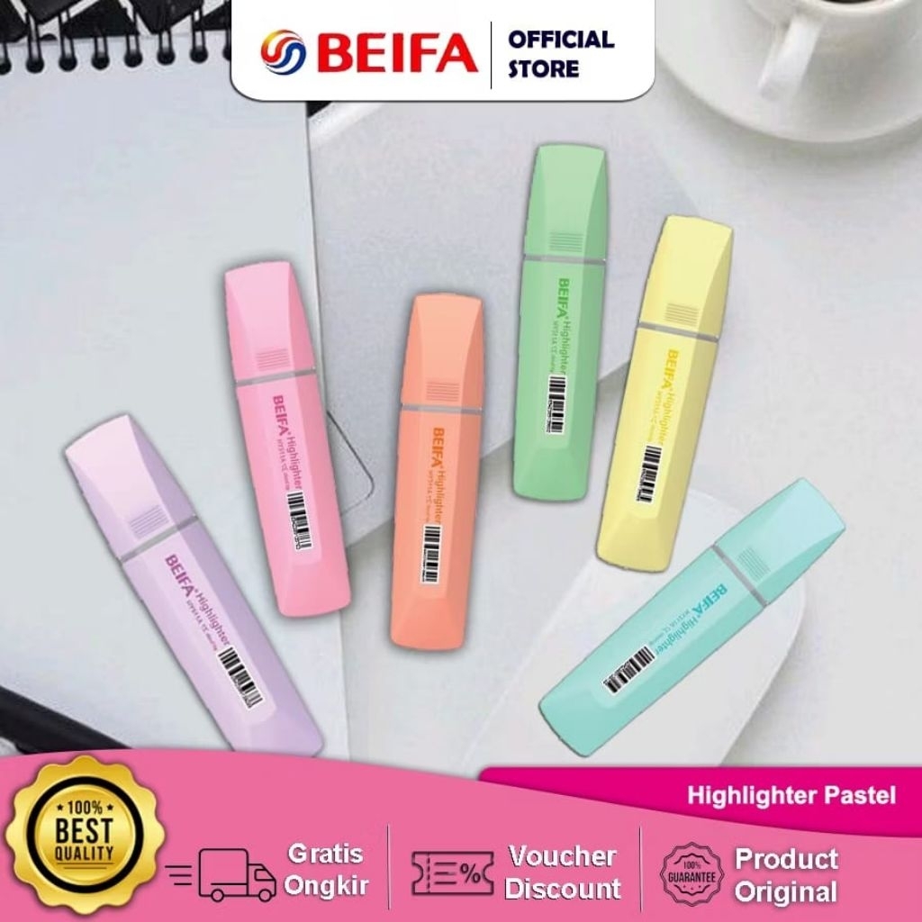 

BEIFA Highlighter PASTEL / Stabilo PASTEL BEIFA HY511A