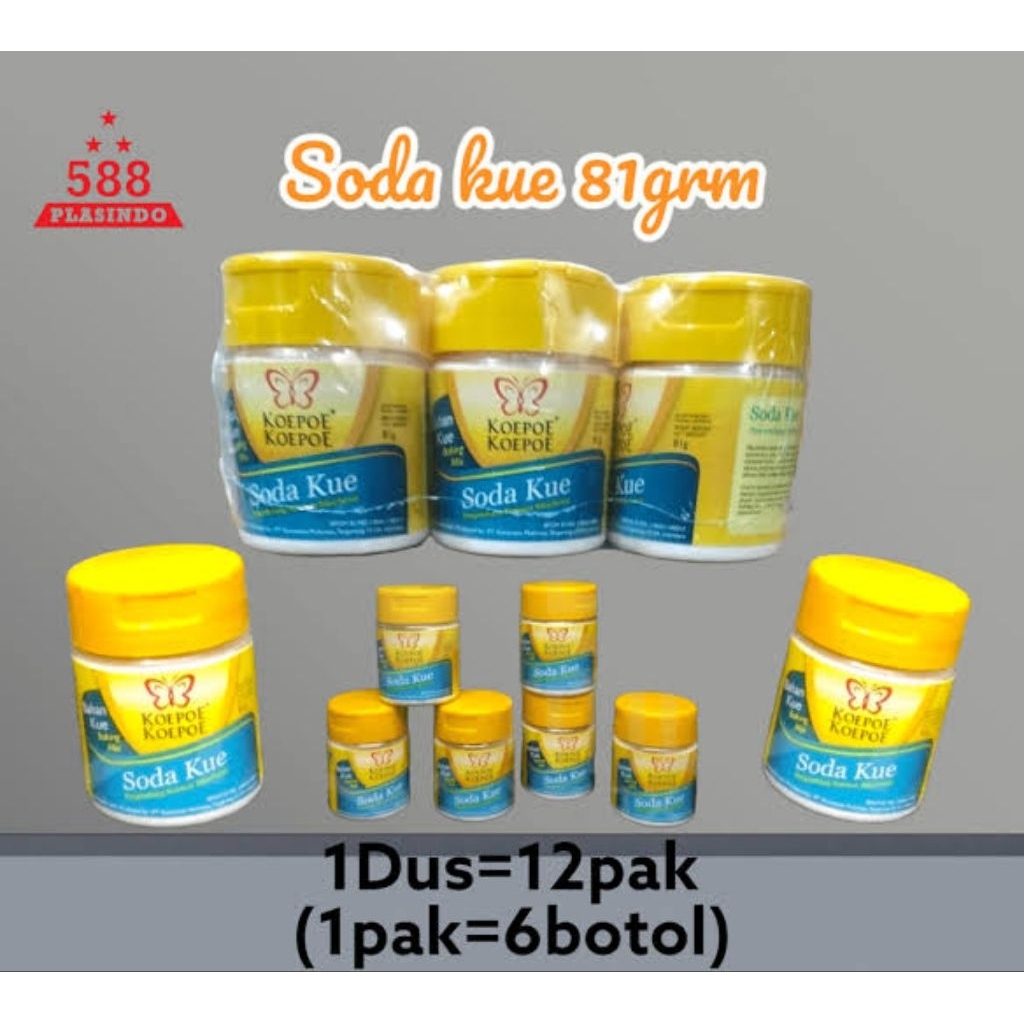1 Pack Koepoe Soda Kue 61gr  Botol