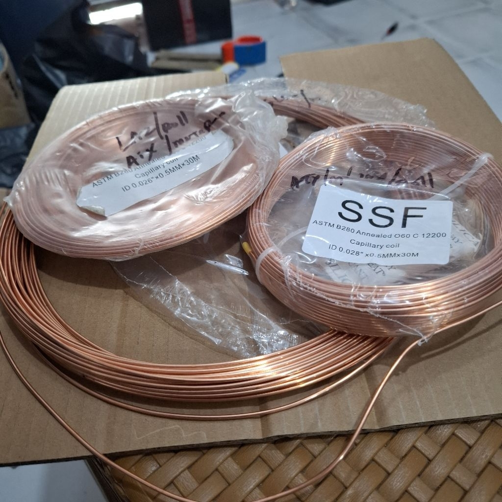 pipa kapiler kulkas pipa tembaga kapiler harga permeter