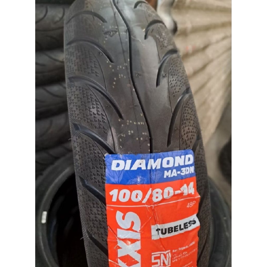 BAN MAXXIS DIAMOND 100/80-14 TUBLES/BAN MAXXIS DIAMOND DEPAN PCX150/BAN LUAR MAXXIS DEPAN VARIO160/B