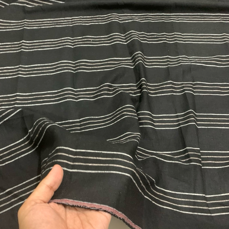 Kain cotton linen - Bahan Kain katun linen premium - Kain linen motif  - Kain katun motif - Kain kat