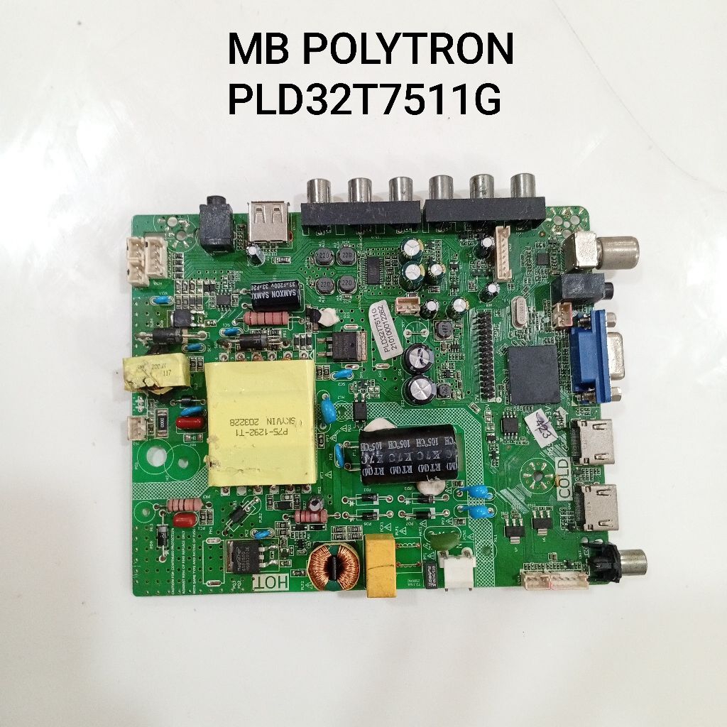 MB TV POLYTRON PLD 32T7511G MOTHERBOARD - MESIN TV - MAINBOARD TV POLYTRON