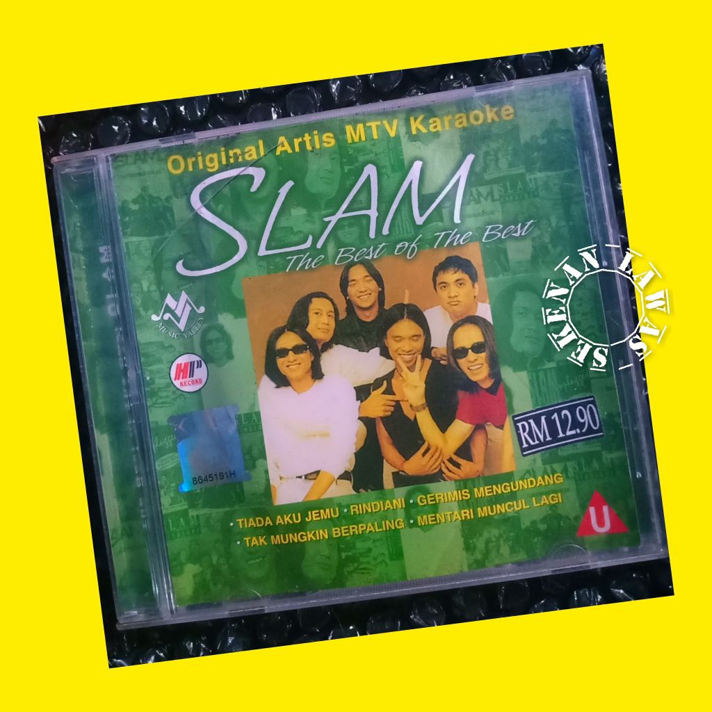VCD Karaoke Slam - The Best Of / Rilisan Malaysia/ Cover Lengket Di Mika