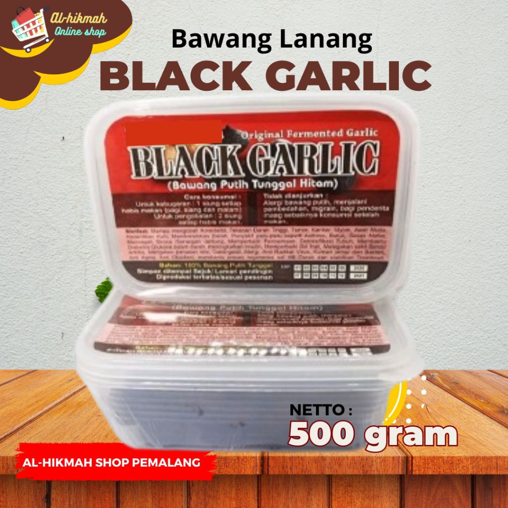 

Black garlic | Bawang Putih Tunggal | Bawang Lanang 500 gram