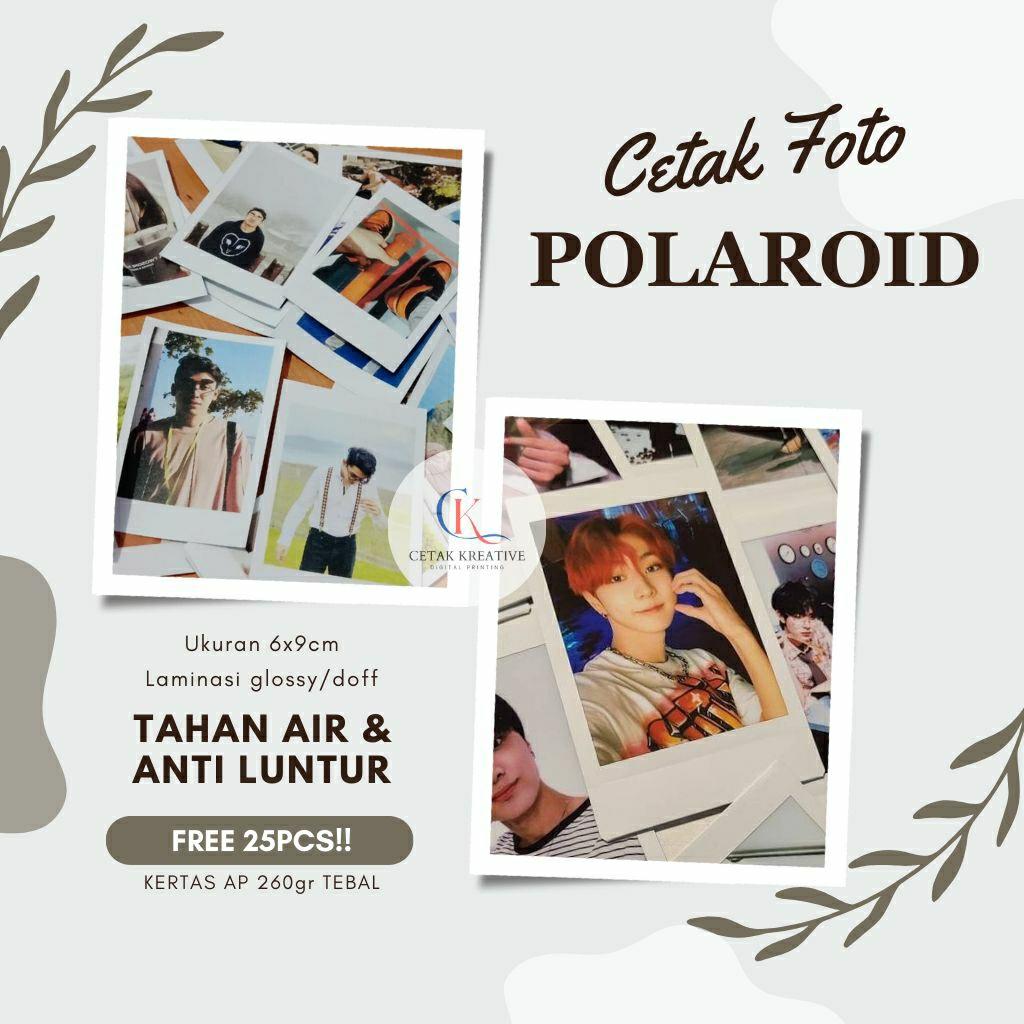 CETAK FOTO POLAROID | POLAROID 2R | PHOTOCARD | KPOP | SAHABAT | KELUARGA | KENANGAN