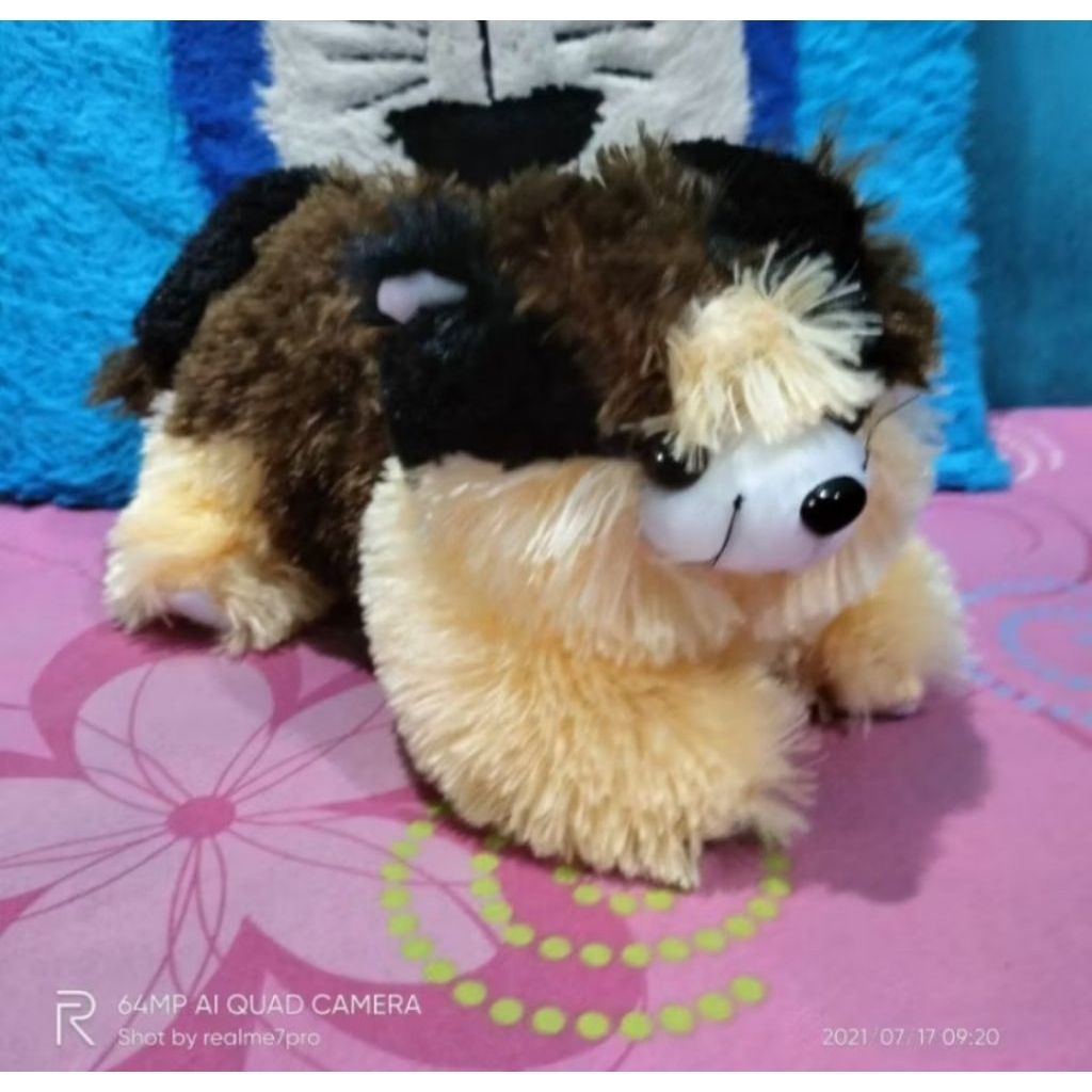 boneka kucing garong kucing Esmeralda kucing anggora ukuran s imut lucu
