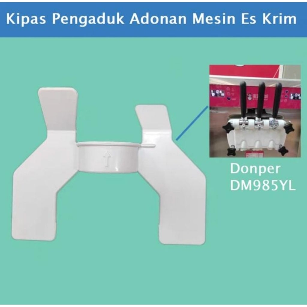 Sparepart kipas pengaduk mesin es krim donper bisa untuk mixue