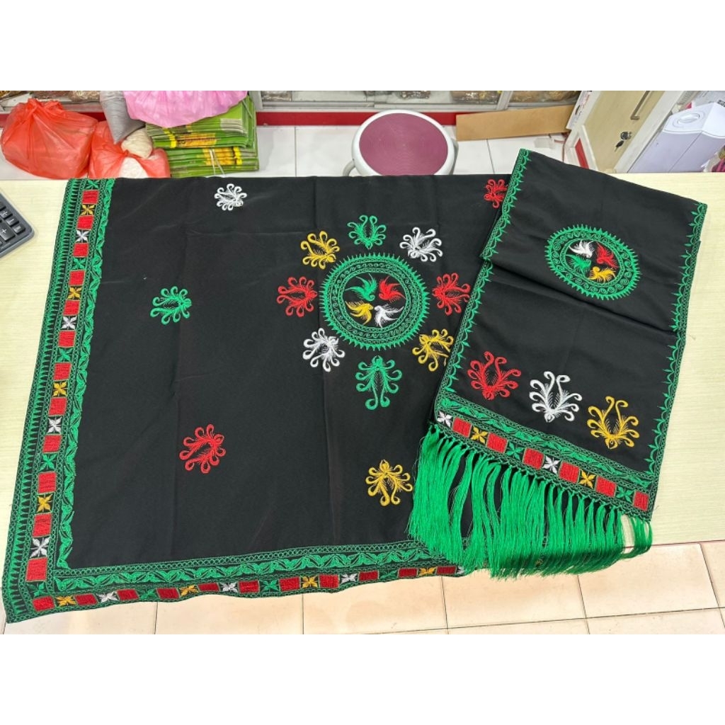 kain songket motif bordir gayo khas aceh