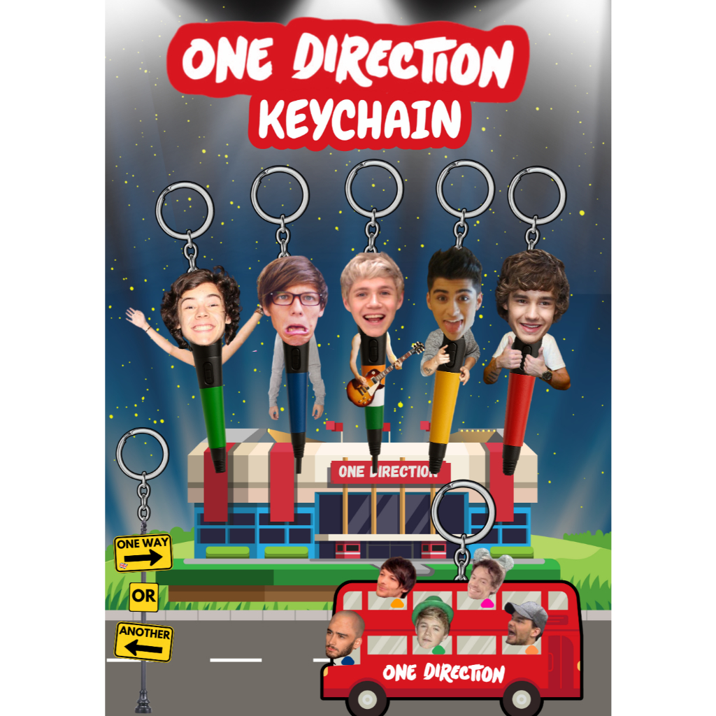 ONE DIRECTION KEYCHAIN