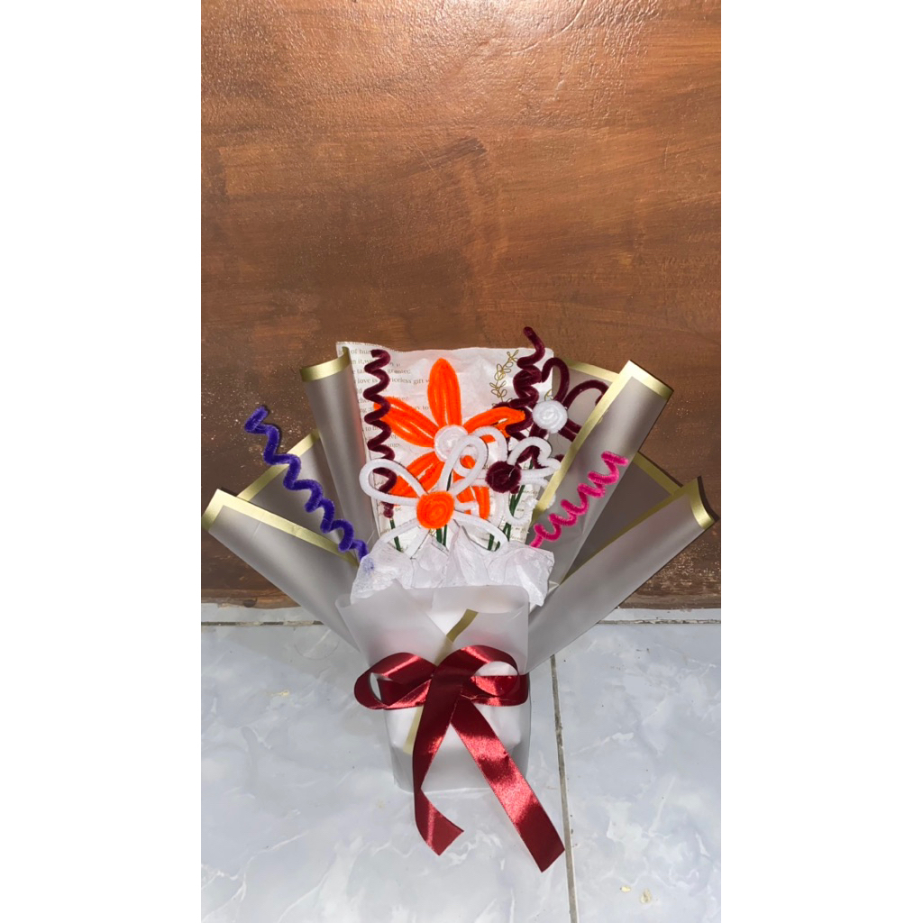 Buket kawat bulu | buket kawat bulu termurah | Buket lucu| kawat bulu