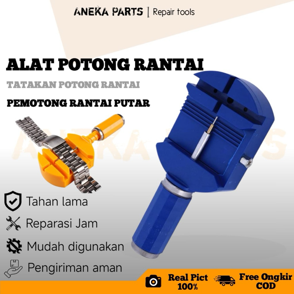 Alat potong rantai jam tangan bahan plastik, tatakan potongan rantai jam tangan