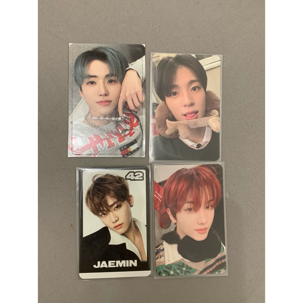 pc photocard nct dream jeno jaemin jisung tc bnw black and white glitch mode md pink christmas stick