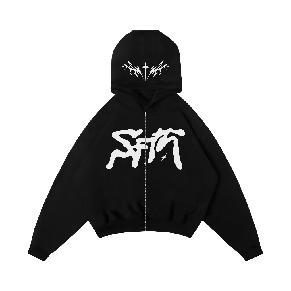 [ORIGINAL 100%] SAFFATH - Root of Haven - Boxy Hoodie Zipper