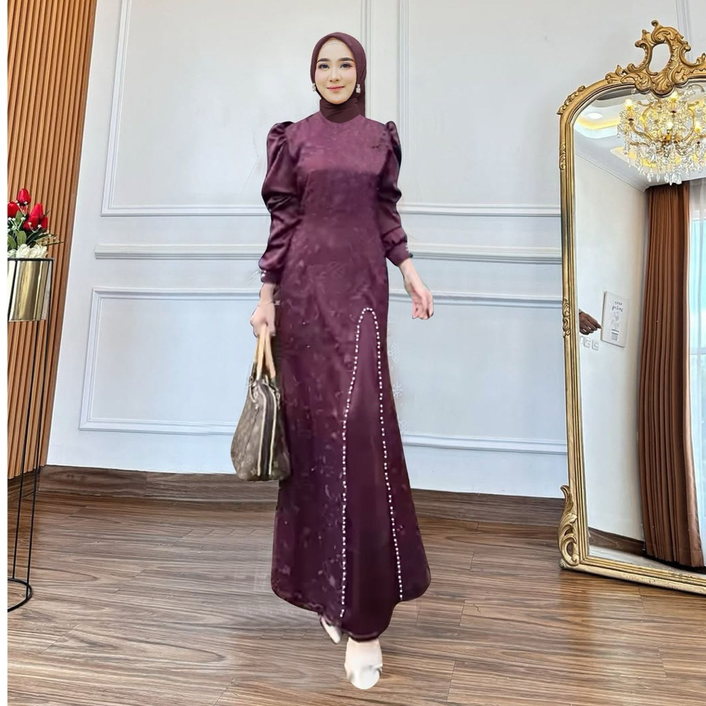 TERBARU MAXI NAURA M L XL XXL GAMIS PESTA CANTIK GAMIS KONDANGAN MAXI COUPLE NIKAHAN KELUARGA GAMIS