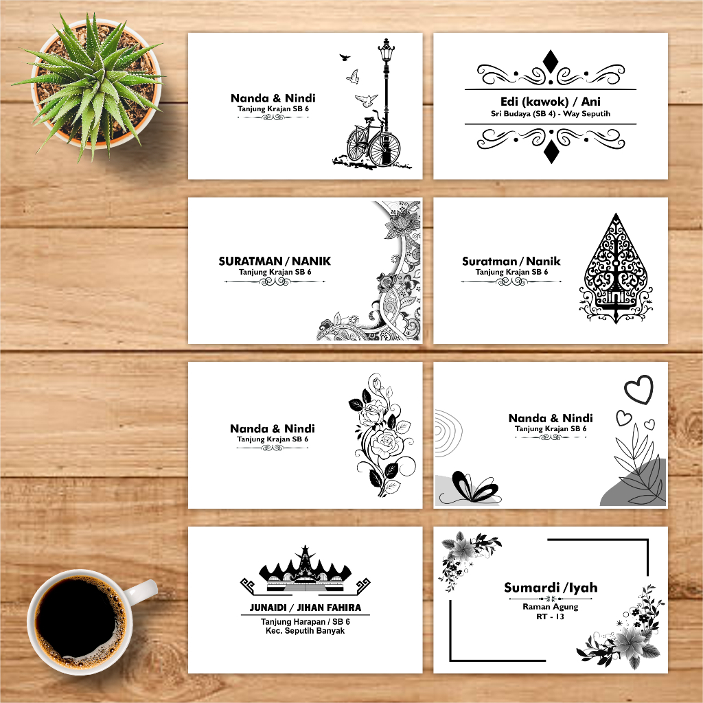 

Amplop Kondangan Hitam Putih