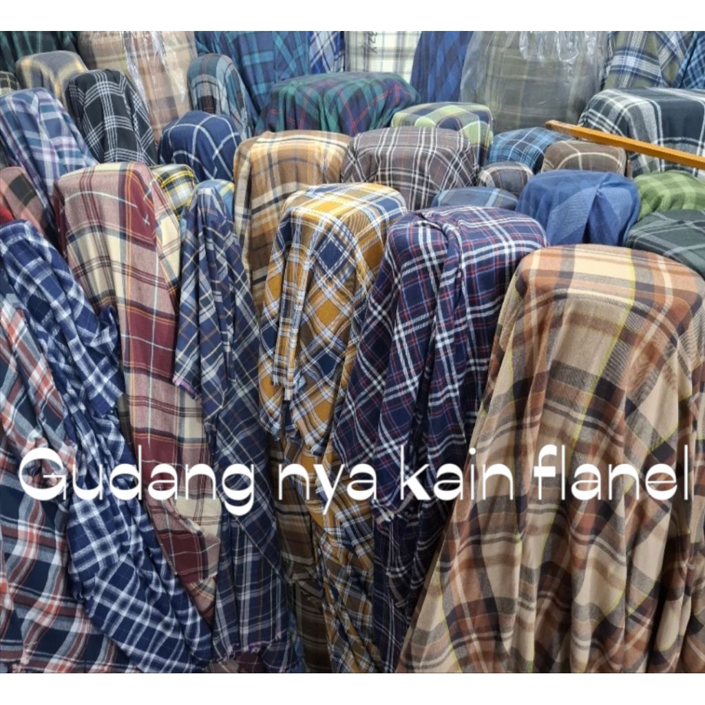 GUDANGNYA KAIN KEMEJA,KAIN NYA KEMEJA FLANEL