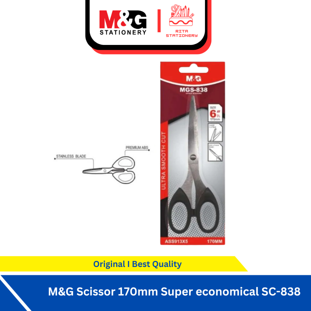 

M&G Gunting Sedang Tajam Anti Karat - SC-838
