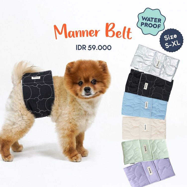KODE C98K Pawlovin  Manner Belt  Penutup Pampers Anjing Premium Waterproof