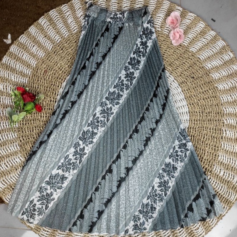 KODE E77K rokplisketrok batik jumbo  rok batik payung plisket  rok plisket batik payung  premium rok