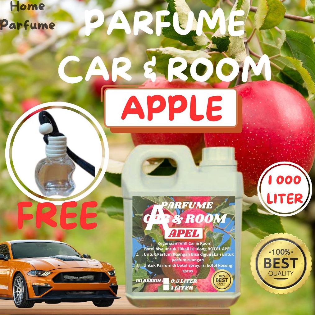 KODE R48W PARFUME CAR  ROOM REFIL PARFUM MOBIL APEL 1 LITER FREE BOTOL APEL AROMA BEST SELLER