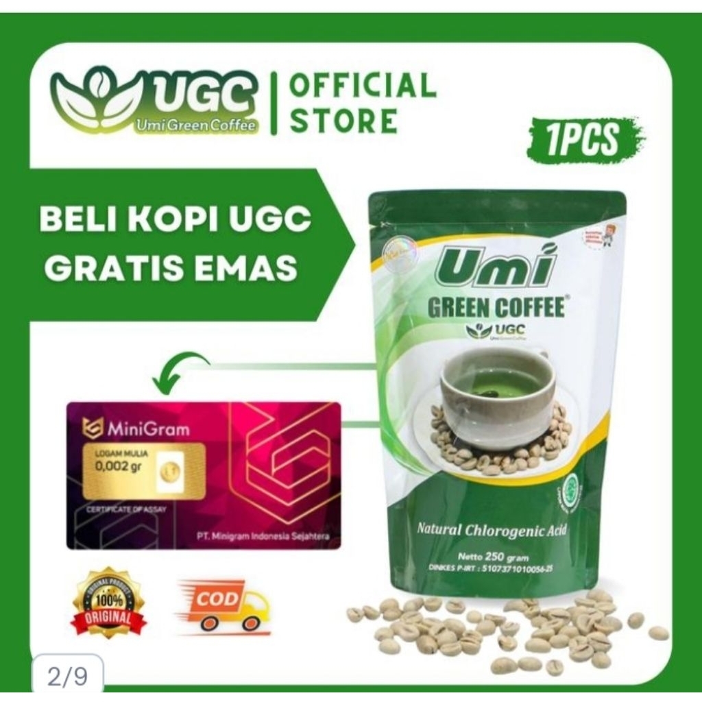 

Umi green kopi / kopi hijau ugc original (promo beli 2 free 1)