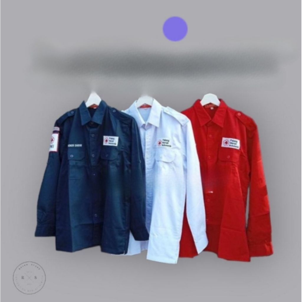 baju dinas pdh pmi pmr wira madya ksr/baju dinas pdh tangan panjang