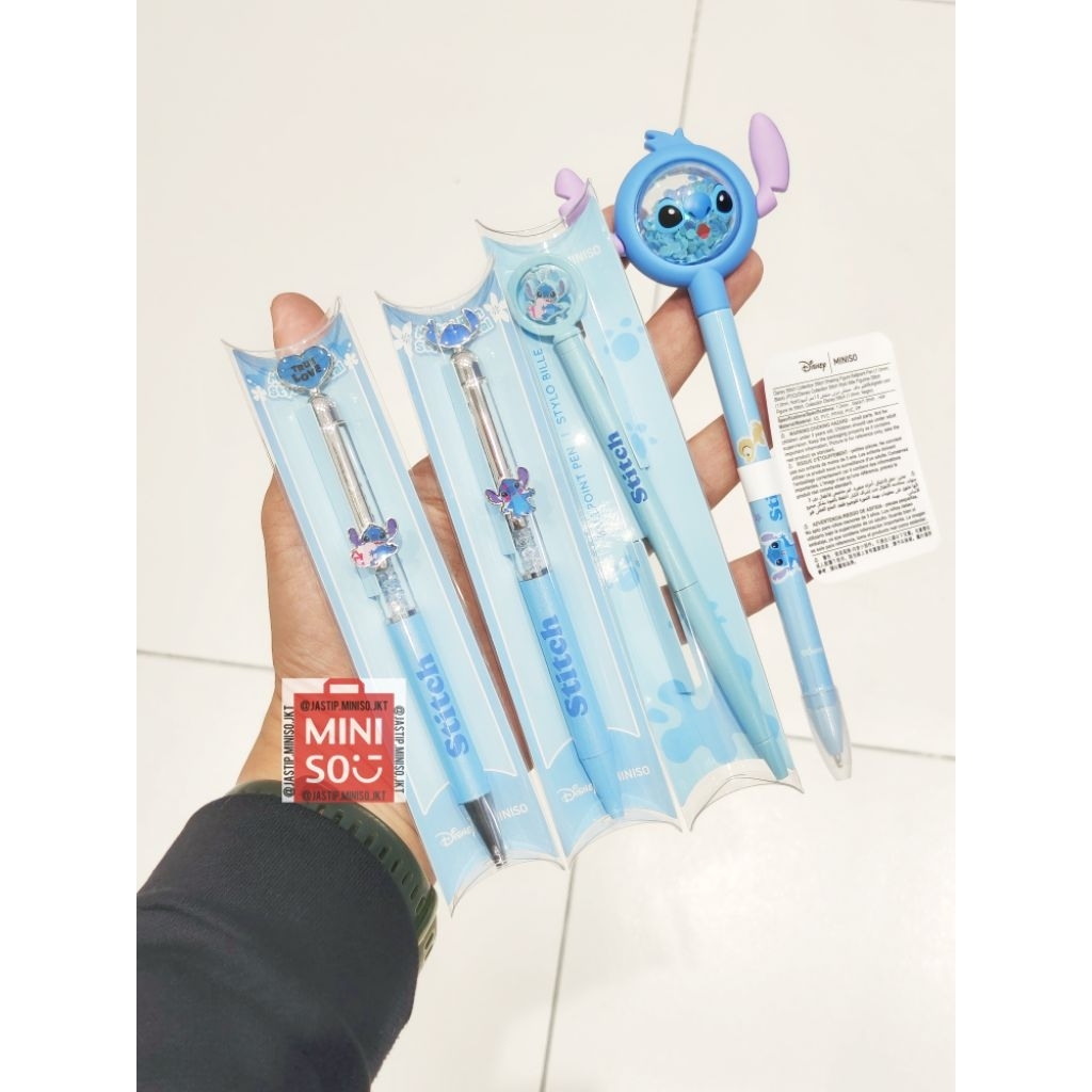 

MINISO Koleksi Pulpen / Ballpoint Pen STITCH Collection (1.0mm, Black)
