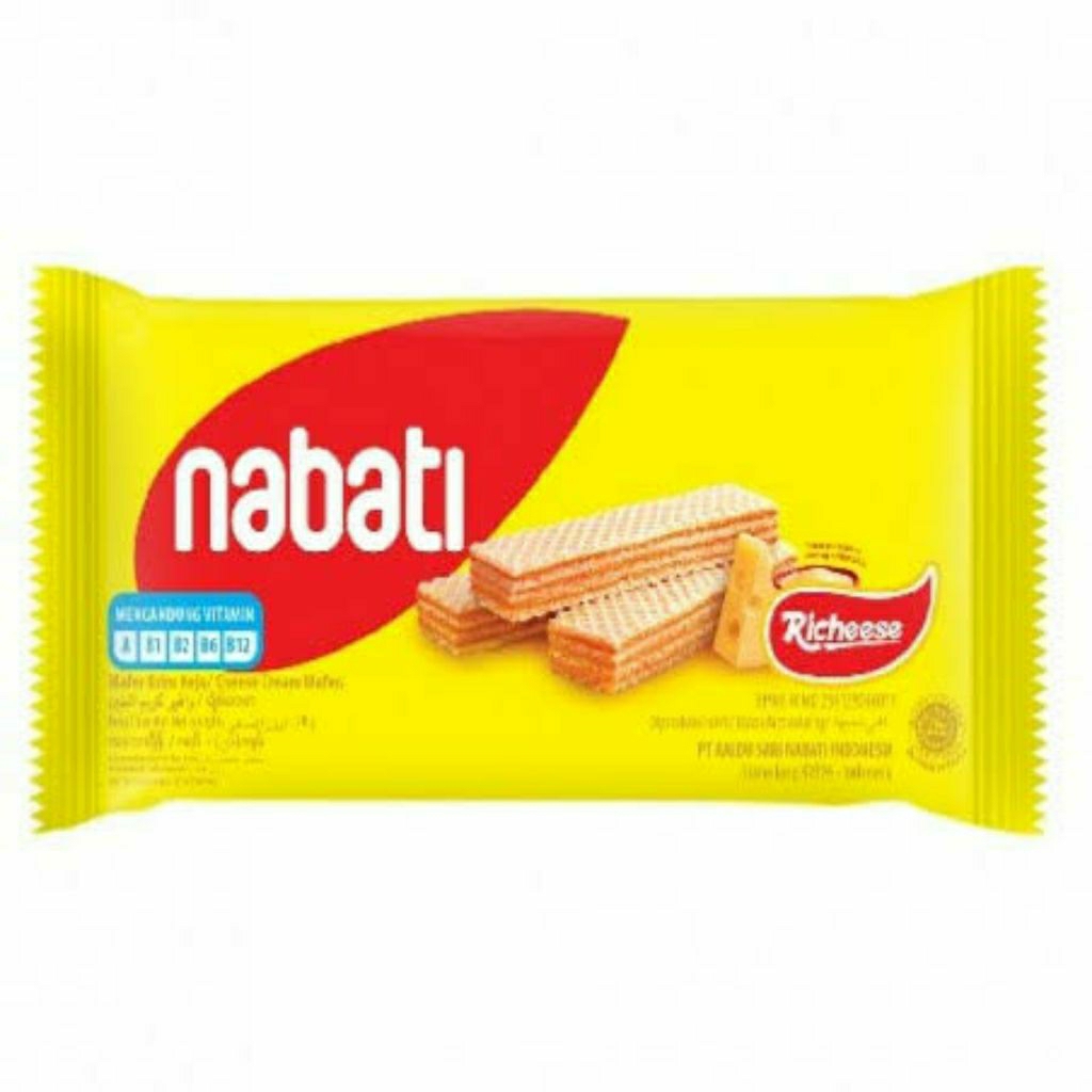 

Nabati Wafer Keju 1 pak isi 10 bungkus