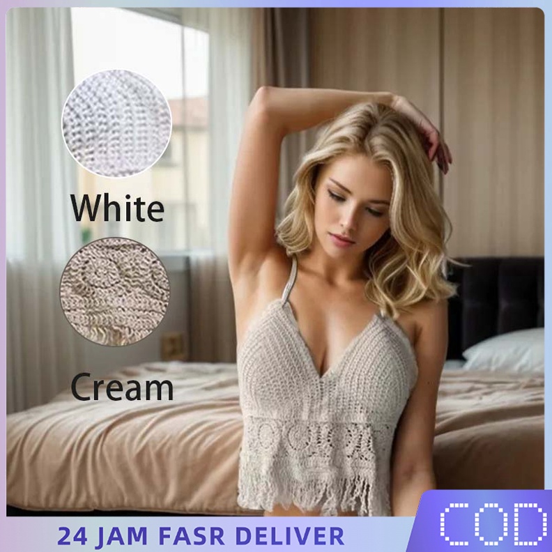 KODE K97K Rajut Bh Bikini Crochet Bh Rajut Pantai Bra Bh Bikini Rajut Bali Crochet