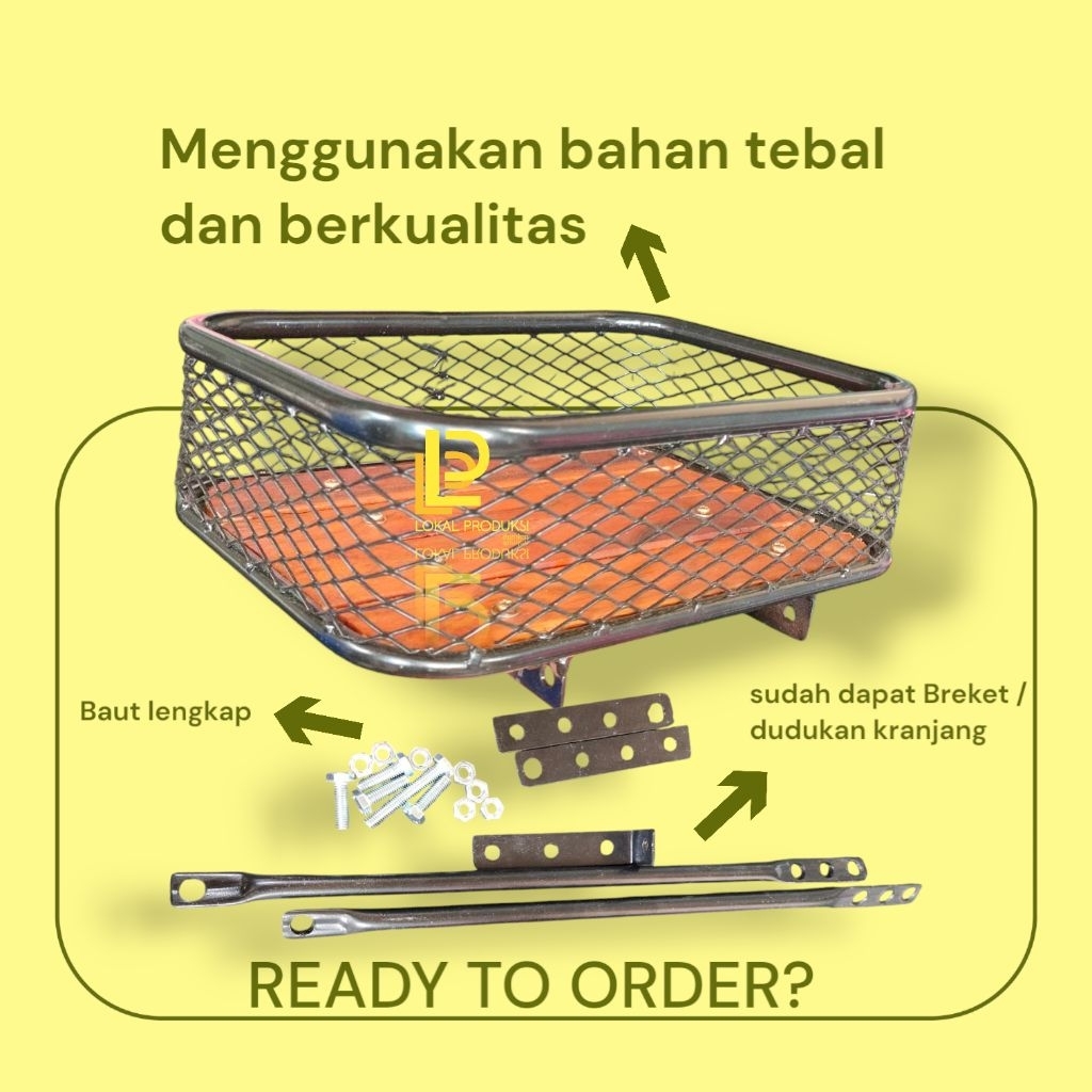 kranjang sepeda lipat satu set keranjang MTB fixie kranjang sepeda universal semua jenis sepeda