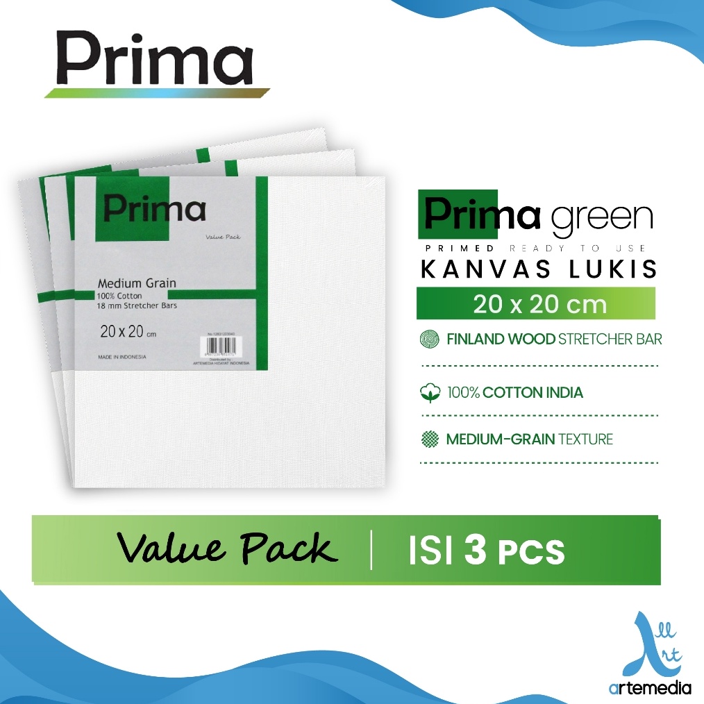 

Prima Green 2x2cm Value Set Cotton Canvas KODE W8W5
