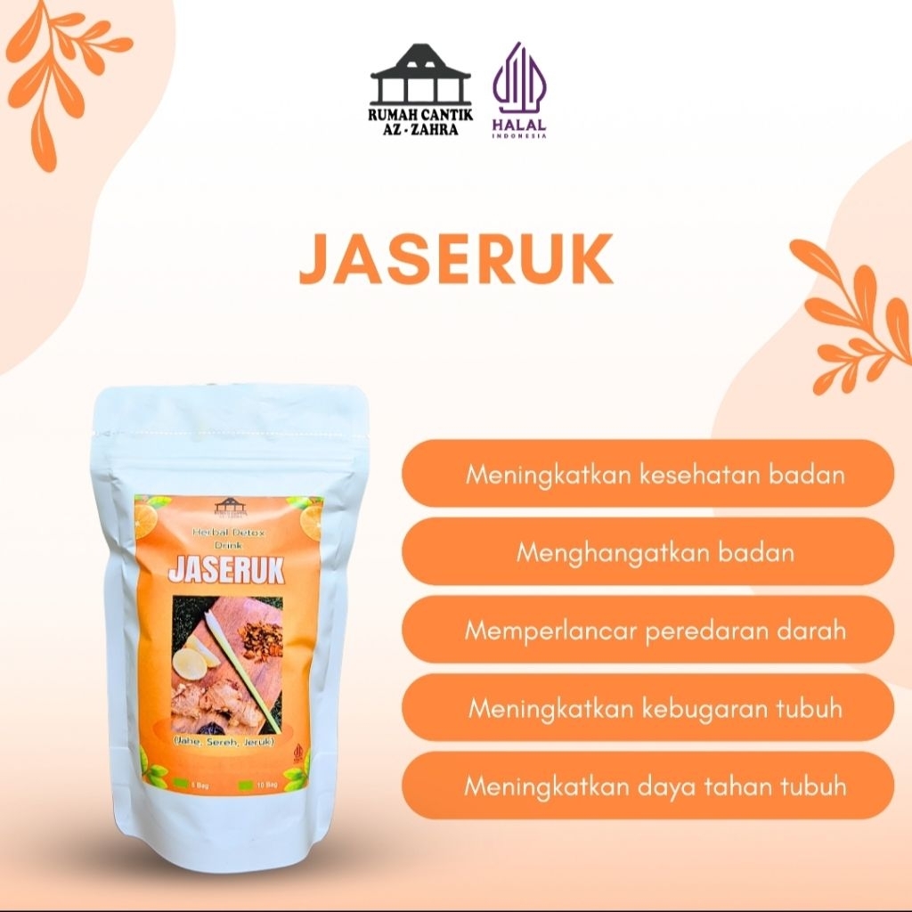 

Minuman Herbal Jaseruk (Jahe, Sereh, Jeruk) ll isi 5kantong