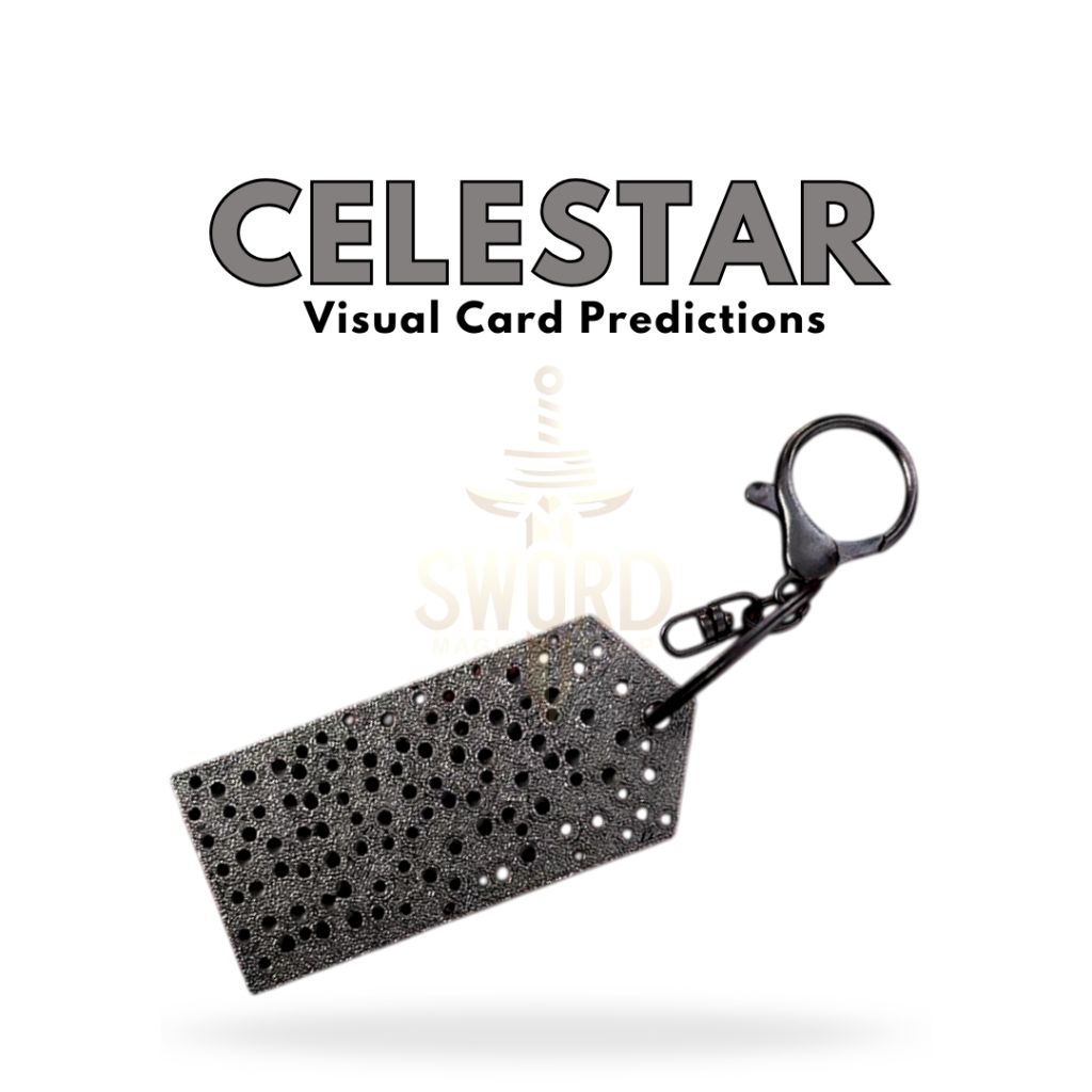 Alat sulap Celestar - Keychain Prediction - Card Prediction - Card Magic - Sulap Prediksi Kartu - Me