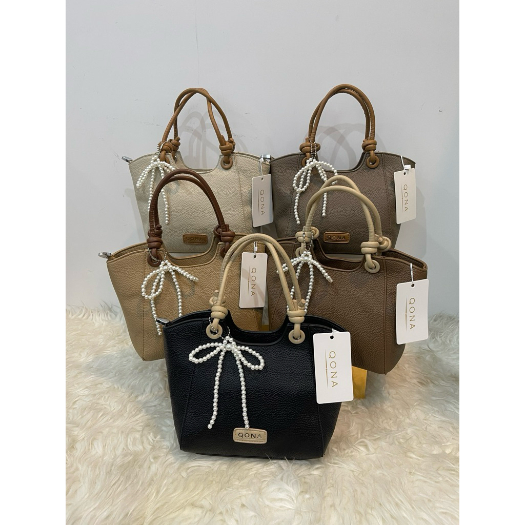 QONA tas selempang fashion mutiara uk.23 cm