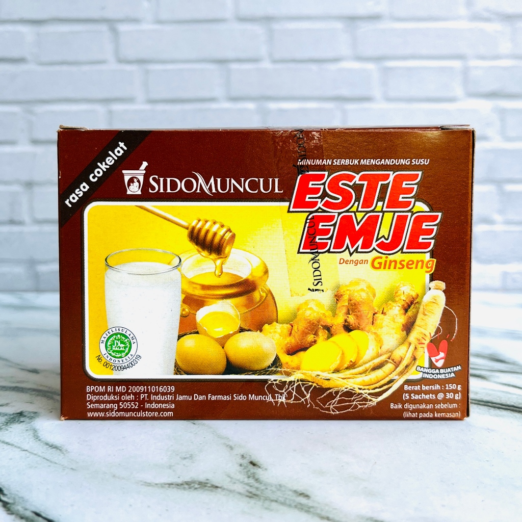 

Este Emje Sido Muncul Plus Ginseng Rasa Coklat Isi 5 Sachets