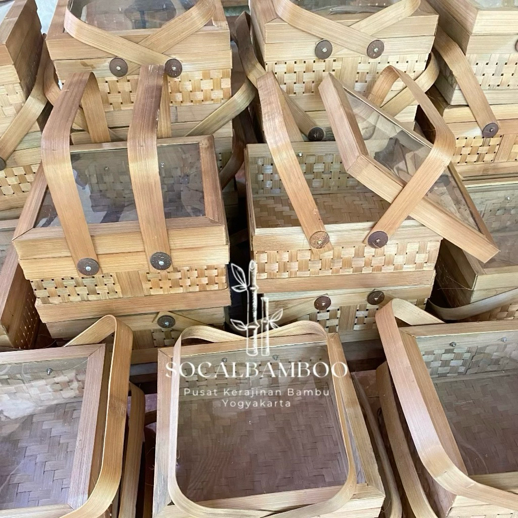 

Rantang Box Hampers Mika | Hampers Kerajinan Bambu | Anyaman Bambu