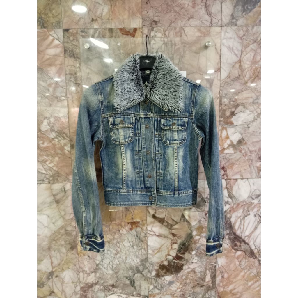 jaket jeans wanita Abercrombie&fitch size m