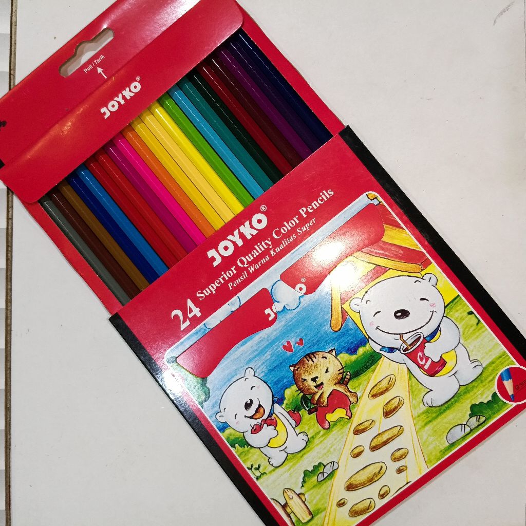 

pensil warna joyko 24 warna