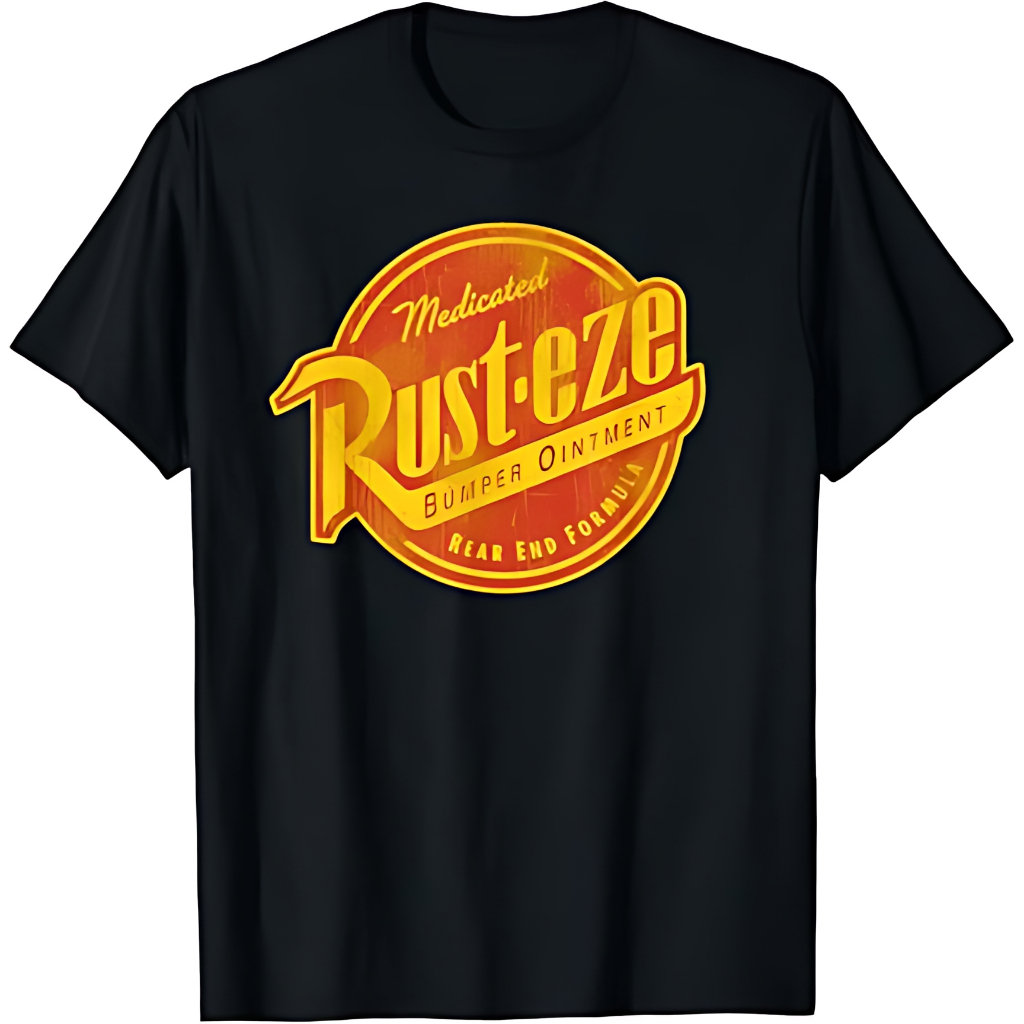 Disney Pixar Cars Vintage Rust-eze Ointment Faded Logo T-Shirt