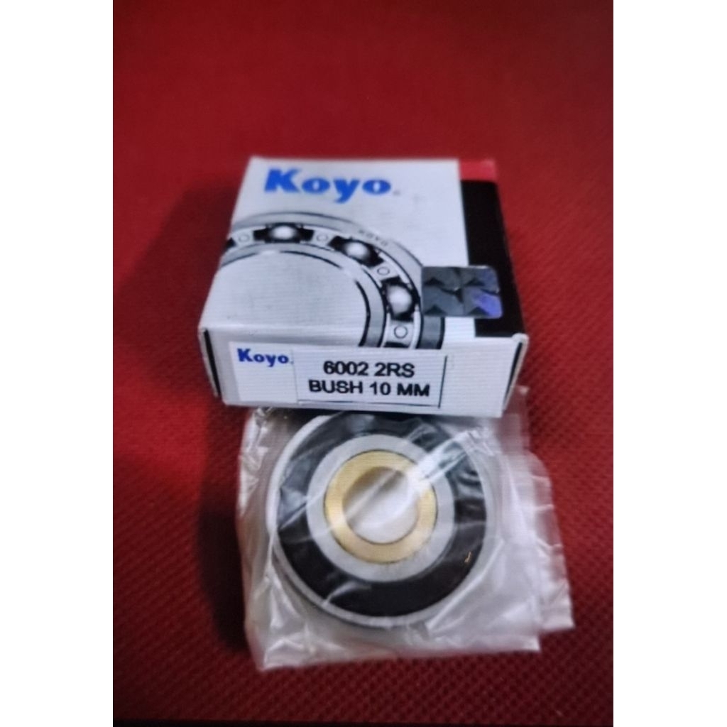 Bearing 6002 2RS 10MM BUSHING KUNINGAN KOYO JAPAN ASLI ORIGINAL