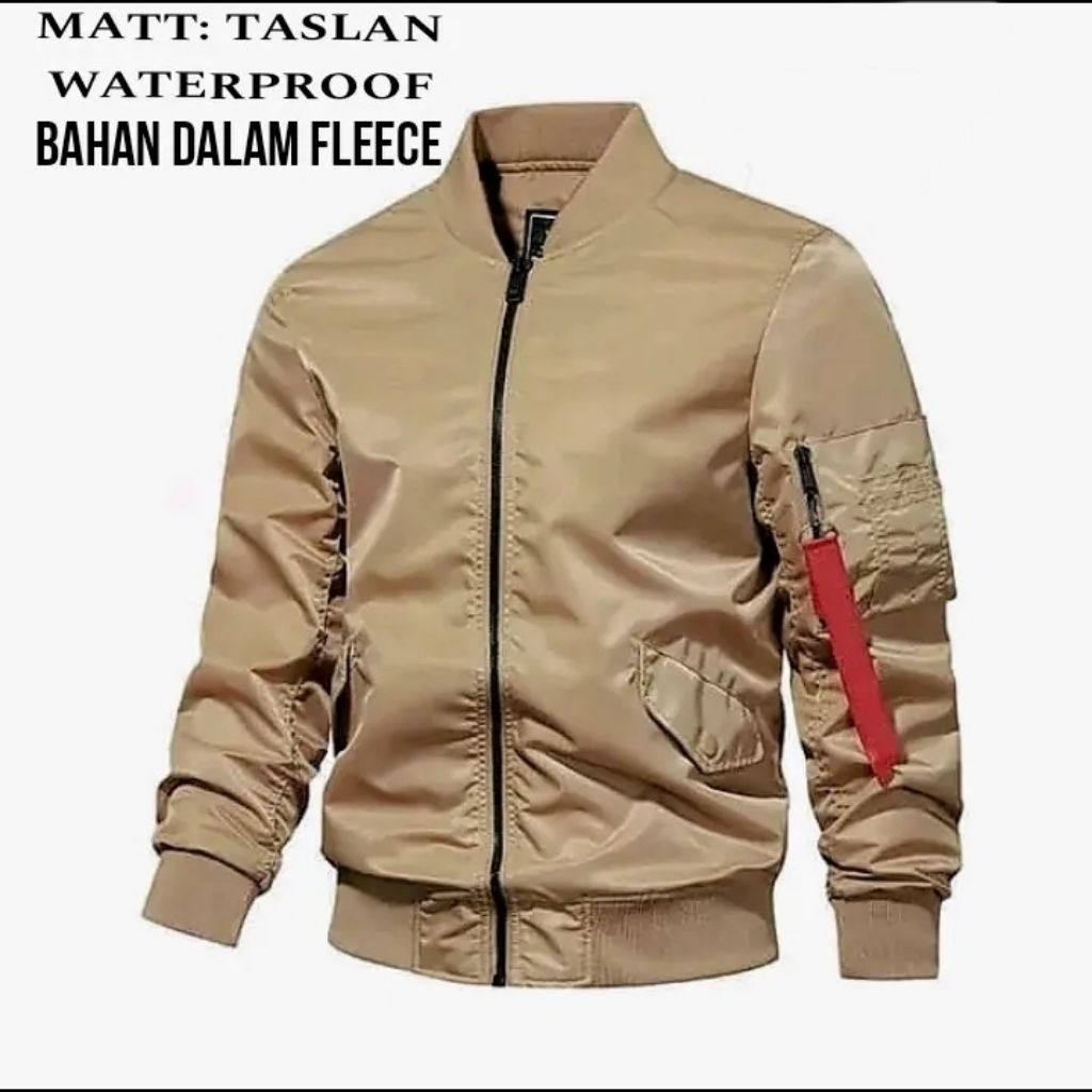 JAKET BOMBER TASLAN JAKET BOMBER PARASUT TRENDI JAKET MOTOR JAKET PRIA JAKET DISTRO