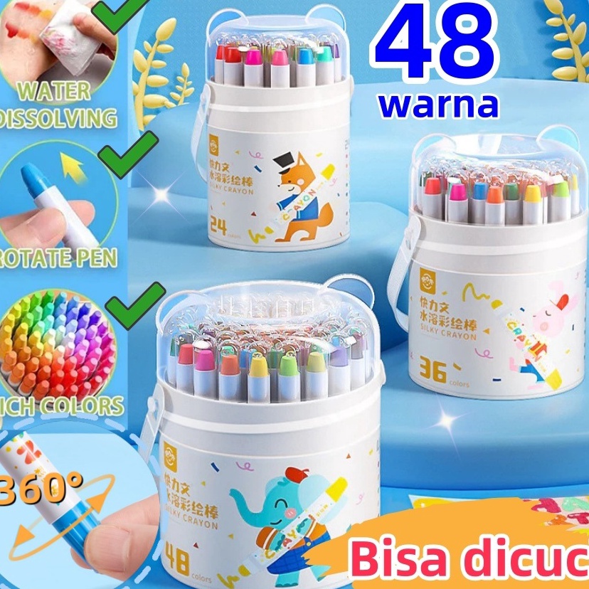 

KODE F22A Bisa dicuci Crayon anak lengkap48 warna lengkapkrayon pensil warna lengkapanti kotor dan patahPenting untuk menggambar anakanak