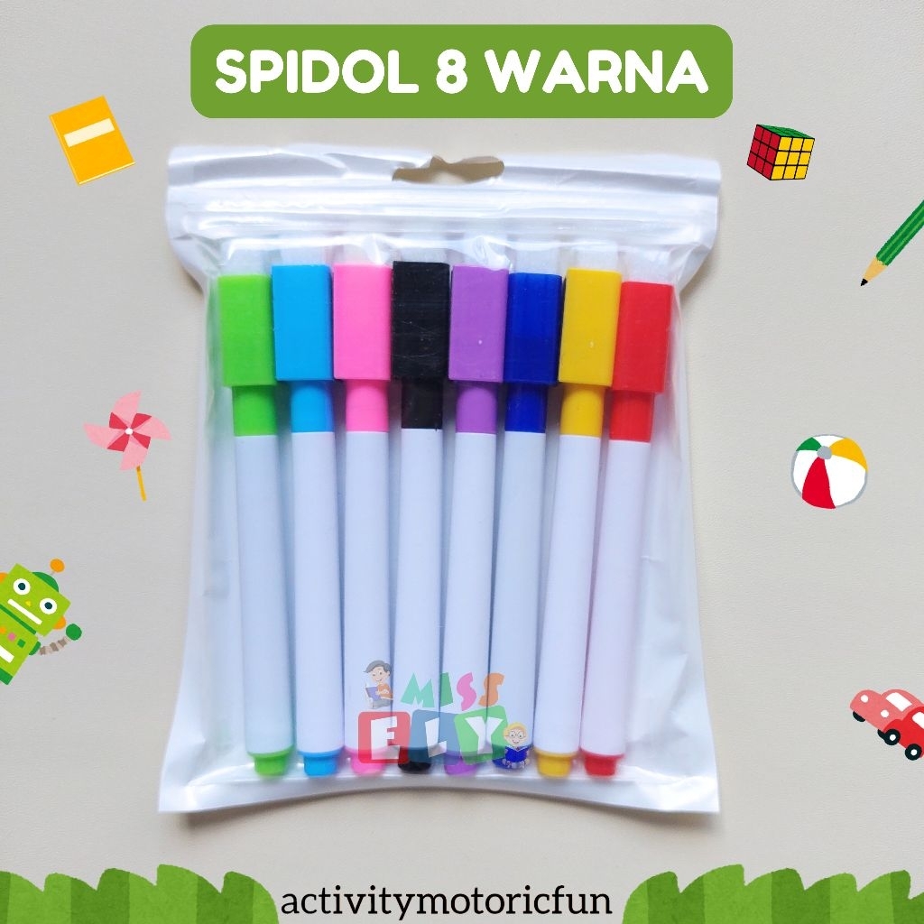 

SPIDOL WIPE AND CLEAN - 8 WARNA