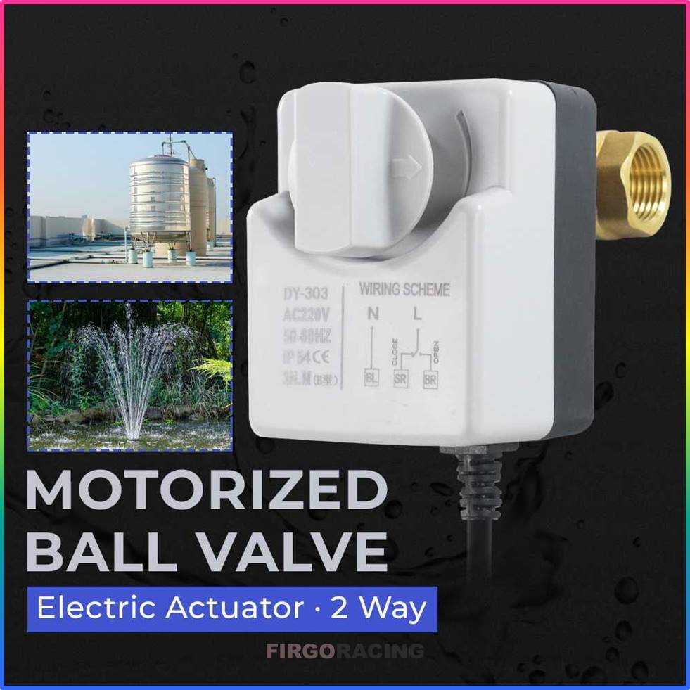 NBCJ Brass Motorized Ball DN15 Valve Type Electric Actuator 2 Way - DY-303