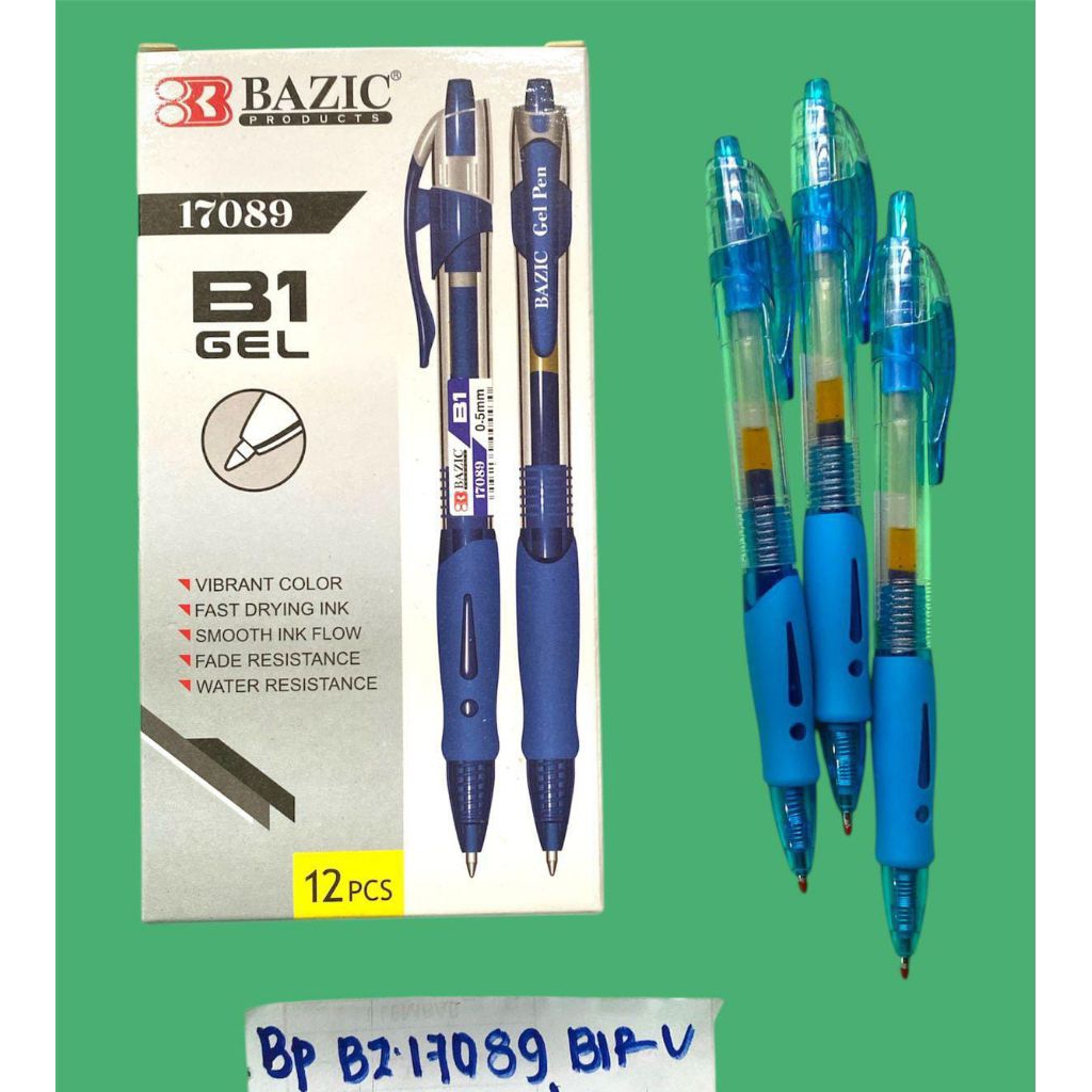 

(12)BOLPOIN GEL BAZIC BZ-17089 TINTA BIRU CETEKAN