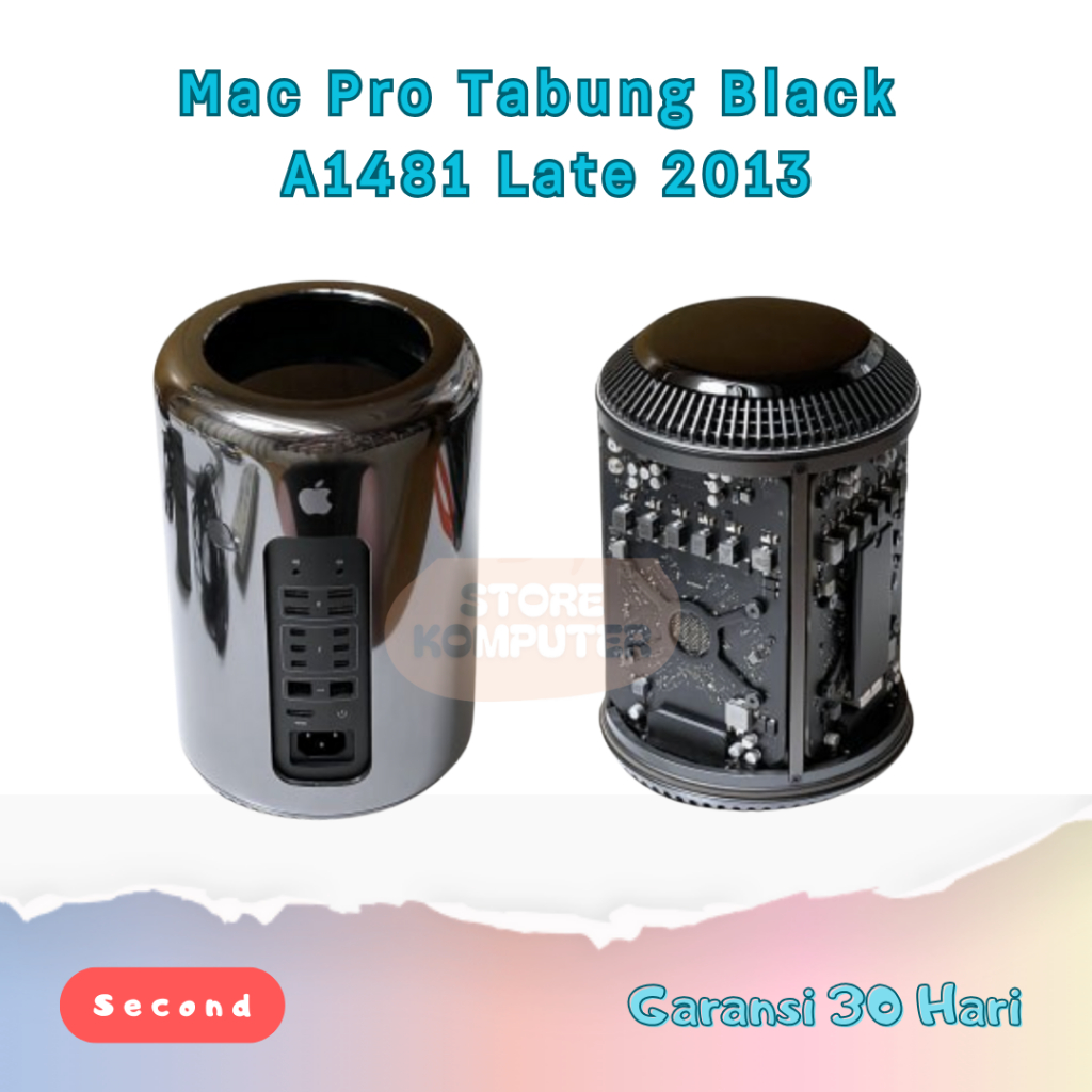 Mac Pro Tabung Late 2013 A1481 6-CORE INTEL XEON E5 3.5GHZ/8GB/ 256GB - 512GB
