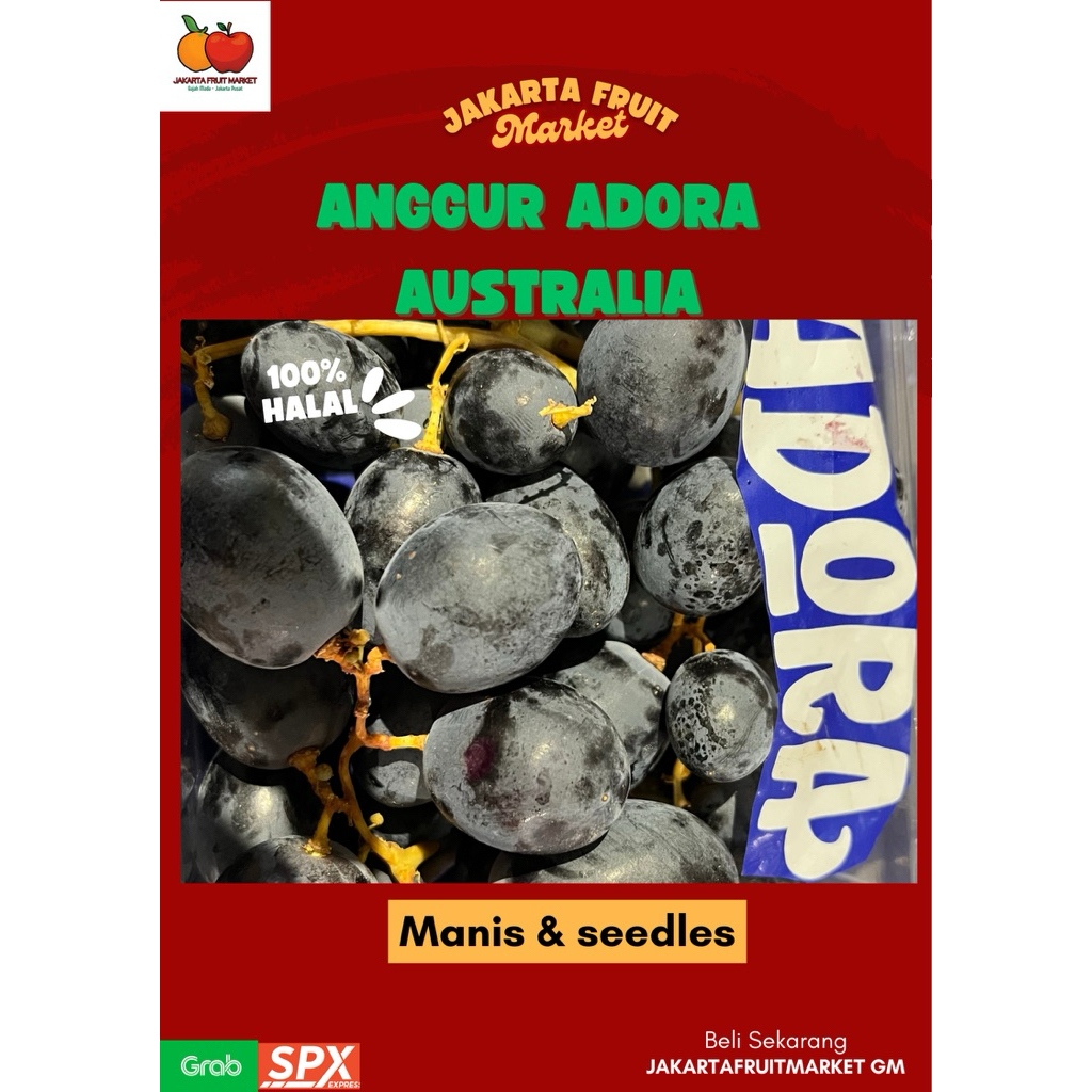 

ANGGUR ADORA AUSTRALIA 500-900gr