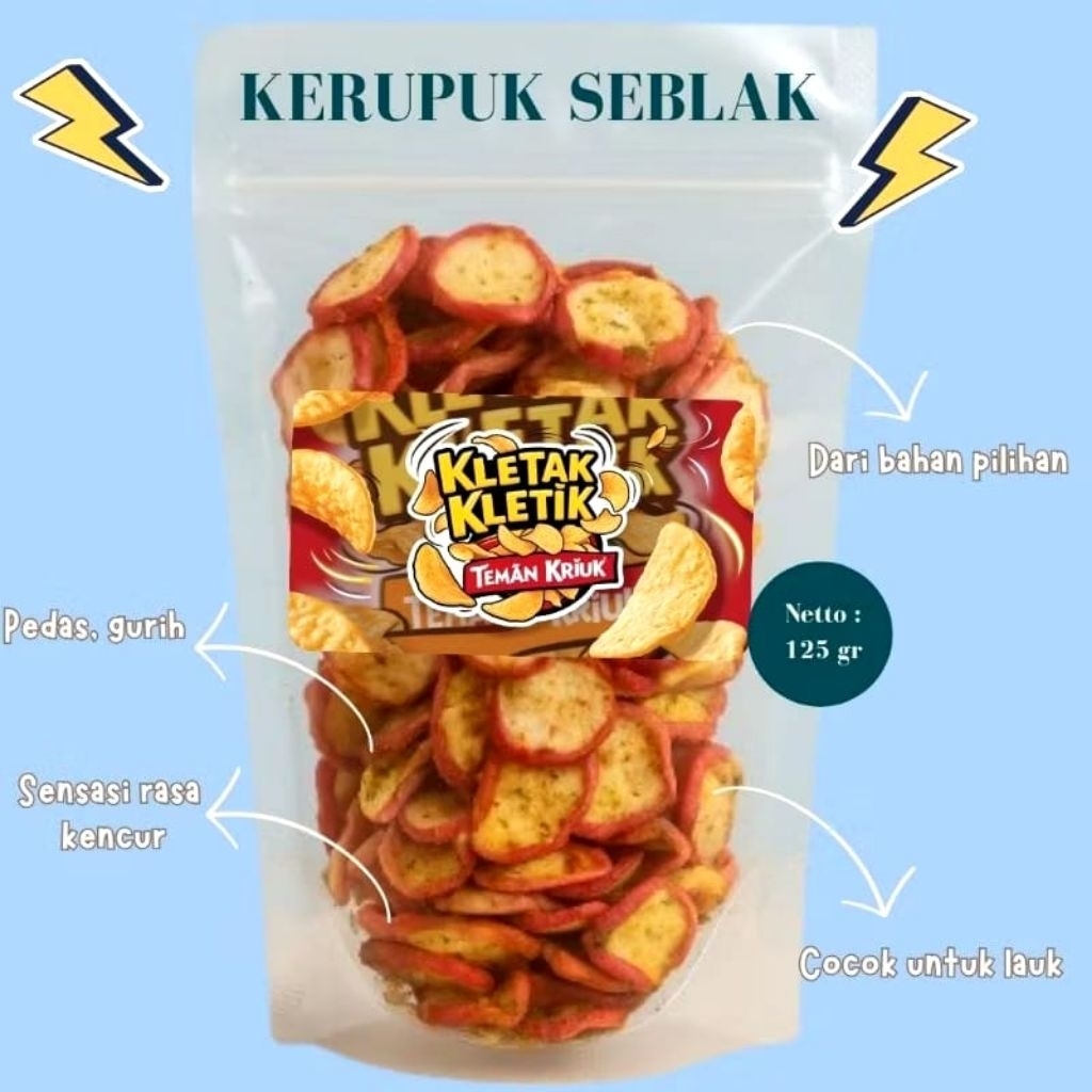 

Seblak Kencur / Krupuk Seblak Pedas / Snack Camilan 125gr