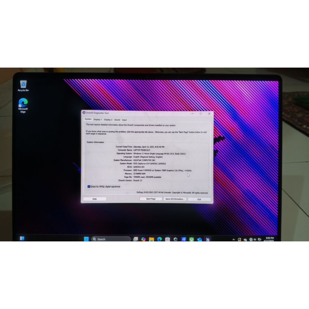 Laptop ROG Zephyrus G14 (2024) GA403UI