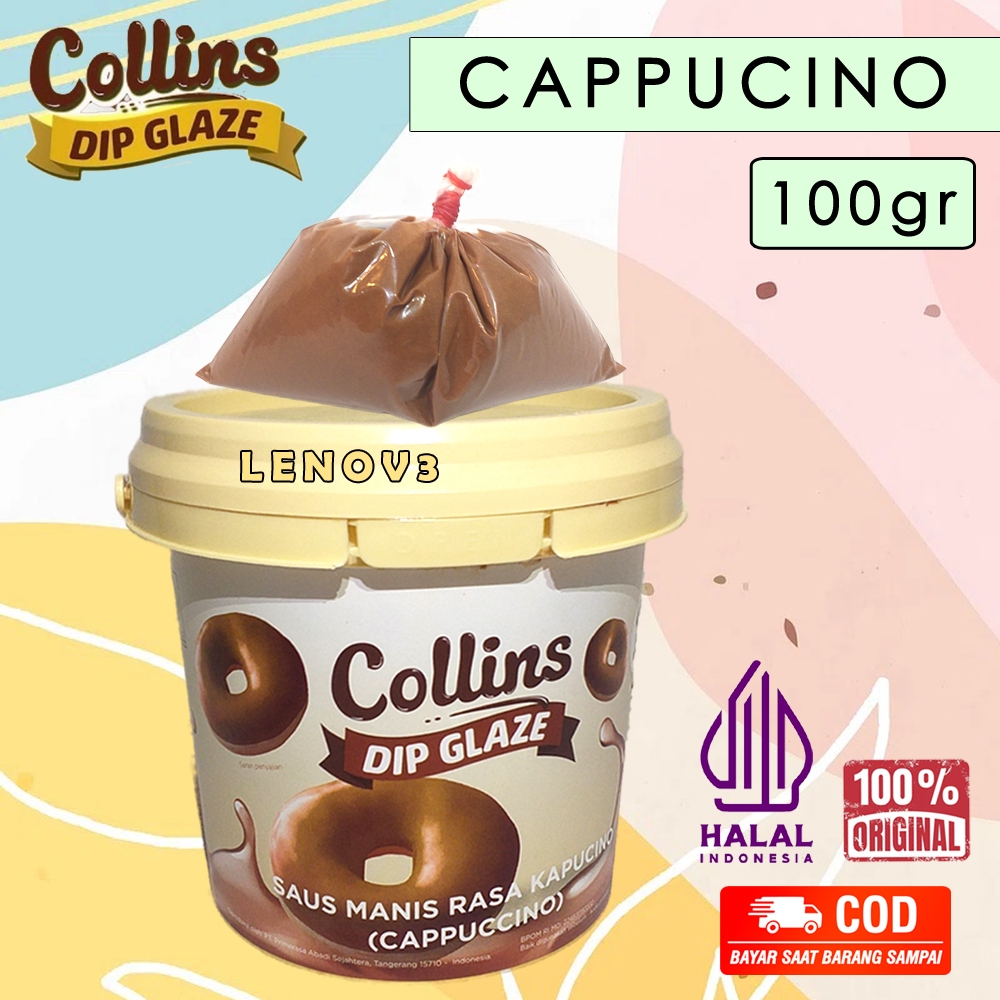 

Selai Collins Dip Glaze Rasa Cappuccino 100gr | Saus Manis Pasta Selai Donat Roti Rasa Cappuccino